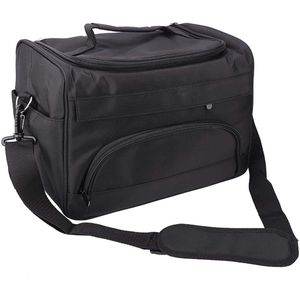 Hairdressing Tool Carry Bag, Large Capacity Professional Barber Bag Hair Equipment Salon Tools Carry Bag Travel Storage Bag Bag with Adjustable Shoulder Straps and Easy to Carry, Black,