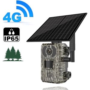 Activ24™ - 3G 4G Trail Camera - Geen wifi nodig - incl. 64gb SD kaart - Nachtzicht - Zonnepaneel - Draadloze wildlife beveiligingscamera - Outdoorcamera - Securitycamera
