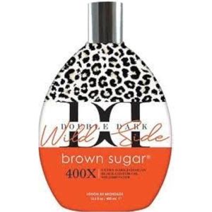 Brown Sugar Double Dark Wilde Side - zonnebankcreme - 400X bronzers - 400 ml