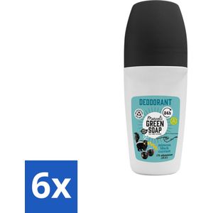 Marcel's Green Soap - Deodorant Roller - Mimosa & Blackcurrant - Langdurige frisheid - 50 ml - Voordeelverpakking - 6 stuks