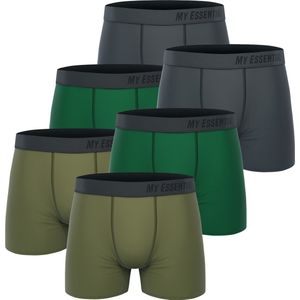 BOXERS 6 PACK My Essential Clothing Basic Boxershorts Katoen Biologische herenshorts Ondergoed MYE1BCX3