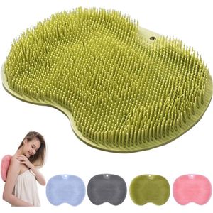 Massagepad en massagemat met antislip zuignappen voor peeling - Groen