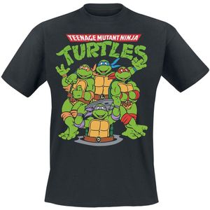Teenage Mutant Ninja Turtles Group Heren T-shirt - zwart - 3XL