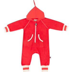 Ducksday Fleecepak onesie voor kinderen unisex Rood