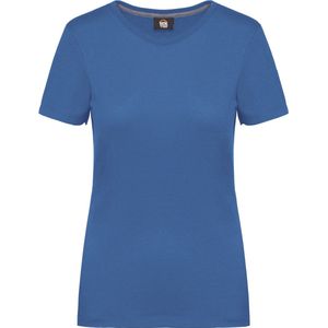 WK. Designed To Work Dames-T-shirt met antibacteriële behandeling WK307 - Light Royal Blue - L