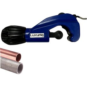 Luxuriq Pijpsnijder met Ontbramer – Snijbereik 3-35 mm (1/8” tot 1 3/8”) – Buizenknipper voor Staal, Koper, Messing & Kunststof – Professionele Buizensnijder