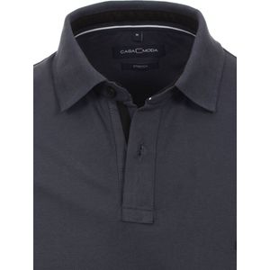 Casa Moda Polo Shirt Comfort Fit Effen Stretch Antraciet - 3XL