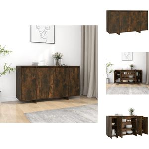 vidaXL Dressoir - Bijzetkast - 135x41x75 cm - Gerookt eiken - Montage vereist - Keukenkast