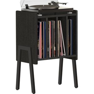 ACAZA - LP Opbergsysteem - Zwart - Vinyl Opbergsysteem - Platenrek