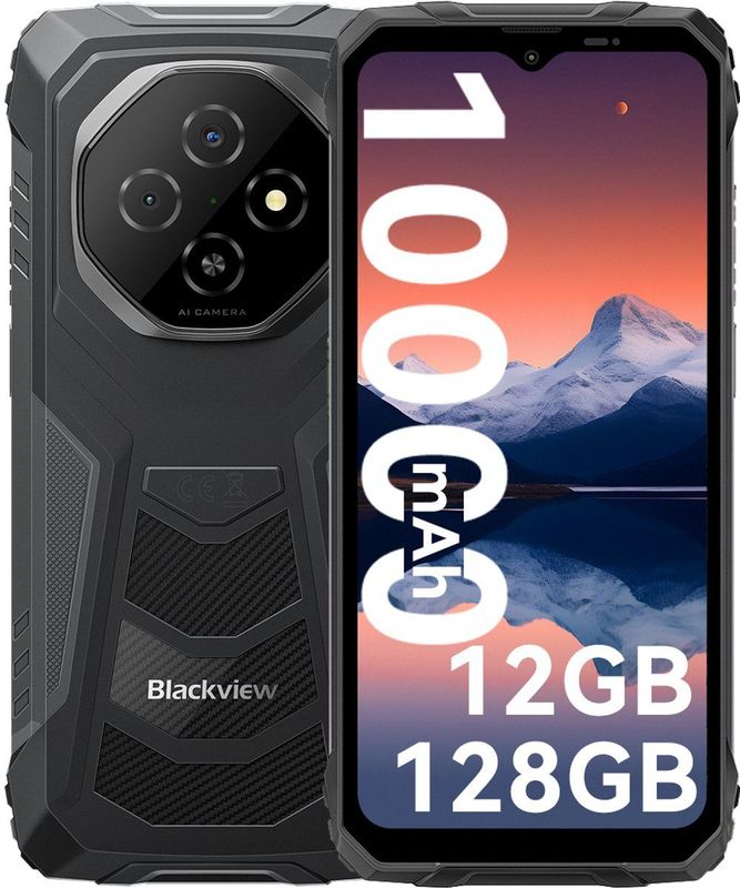 Blackview - FORT 1 - Smartphone - Zwart - 128 GB - 4 GB RAM - Android 15.0