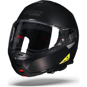 Nolan N100-5 Classic Flat Zwart N-Com 010 Systeemhelm - Motorhelm - Maat L