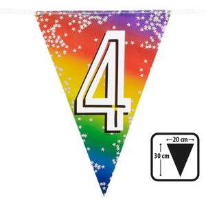 Boland - Folievlaggenlijn '4' Multi - Regenboog - Regenboog
