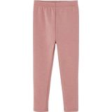 Leggings - Rozenhout - Gevoerde Meisjeslegging - Enkellengte - Met Fleece