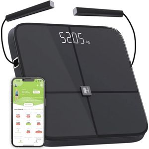 Lichaamsanalyseweegschaal met 8 sensoren en Bluetooth, 15 metingen