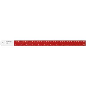 Copenhagen Design - Liniaal 30 cm - Red 2035 - Roestvast Staal - Rood