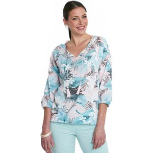 Voile tuniek met 3/4 mouwen