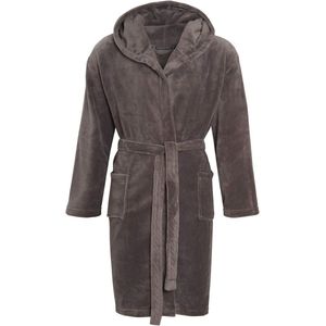 Luxe badjas voor heren van velours fleece - volledige lengte ochtendjas