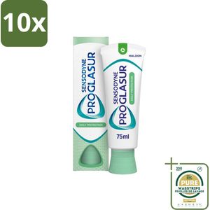 10 x Sensodyne - Tandpasta - ProGlasur Daily Protection - Dagelijkse Bescherming - 75 ml - Grootverpakking - Tandpasta - Glazuurbescherming - Tanderosie - Fluoride - Dagelijkse Tandpasta