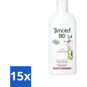 Timotei - Shampoo - Amandelmelk - Biologisch - Normaal Haar - 250 ml - Bulkverpakking - 15 stuks