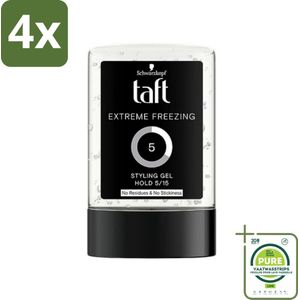 Schwarzkopf - Taft - Extreme Haargel - Maximale Controle - 300 ml - Voordeelverpakking - 4 stuks - Haar gel - Extreme hold