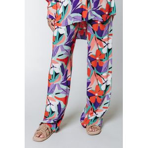 Colourful Rebel Melody Big Flower Straight Pants- Maat M