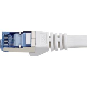 Renkforce RF-4149837 RJ45 Netwerkkabel, patchkabel CAT 6A U/FTP 0.50 m Grijs Zeer flexibel, Snagless, Vlambestendig 1 stuk(s)