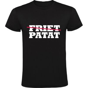 Friet of Patat Heren T-shirt | Snackbar | Friettent | Patatzaak | cadeau | kado  | shirt