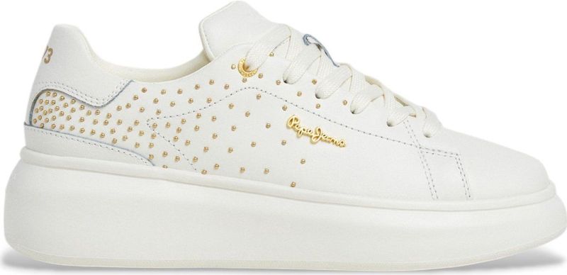 Pepe Jeans - PLS000002 Yara Sweet - Leren Sneakers - Wit - Casual