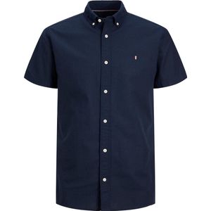 Jack & Jones Overhemd Jprblusummer Linen Shield Shirt S/s 12233118 Faded Denim/slim Fit Mannen Maat - M