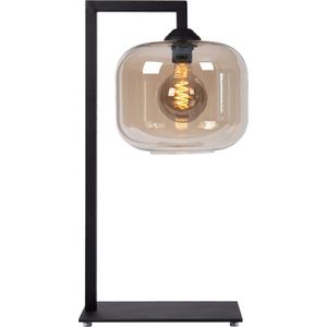 Atmooz - Tafellamp Salvas - E27 - Woonkamer / Eetkamer / Slaapkamer - 60cm - Zwart Industrieel - Glas en Metaal