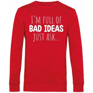 7431 - Sweater - I'm full of bad ideas-Red-L