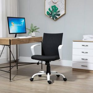 Ergonomische hoogte-verstelbare bureaustoel met een wipfunctie Kop 360 ° Drug wielen schuim nylon zwart 61 x 61 x 89-99 cm