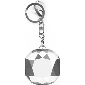 Cadorabo Hoesje voor - Design Diamant Zilver - Draagbare TPU hoofdtelefoon beschermhoes Case