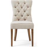 Riviera Maison Eetkamerstoel - Balmoral Dining Chair Oxford Weave - Flanders Flax - Naturel