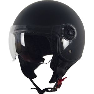 Vito jet helm Loreto mat zwart maat S