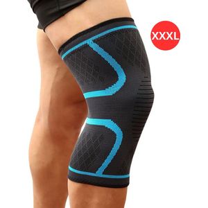 Bovista Sportbrace Knie - Kniebrace - Knee Sleeves Powerlifting - Knee Support - Compressie Knie Brace - Knee Wraps - Dames - Heren - Blauw - Maat XXXL