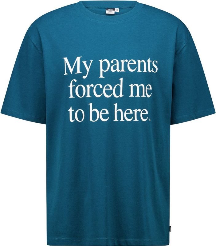 America Today relaxed T-shirt blauw