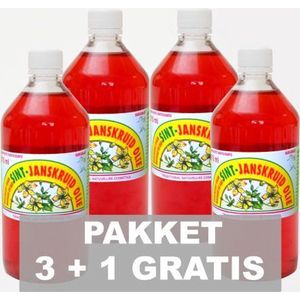 Dr.Dudek SINT-JANSKRUID OLIE PAKKET (3+1 GRATIS) - Janskruidolie - Massageolie - Breuss massage - Maceraat