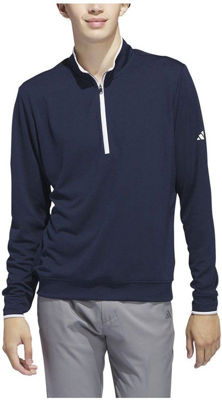 Adidas Core Lightweight Sweatshirt Met Halve Rits Blauw S Man