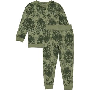 Quapi Jongens pyjama - Puck C - AOP Groen animal maat 92