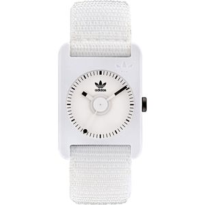 Adidas Retro Pop One AOST22539 Horloge - Textiel - Wit - Ø 37 mm