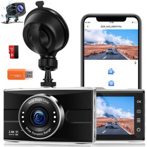 Dashcam voor auto voor en achter – Dual dashcam – Voor- en achtercamera – Autocamera – Full HD dashcam – Dashcam met nachtzicht – Dashcam met bewegingssensor – Groothoeklens – Parkeermodus – Loop recording – Dashcam met SD-kaart