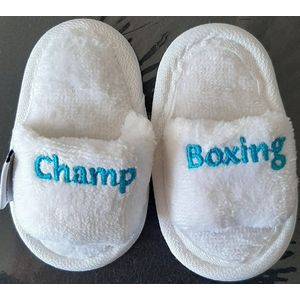 Petit Villain - Champ Boxing - Witte Bad slipper