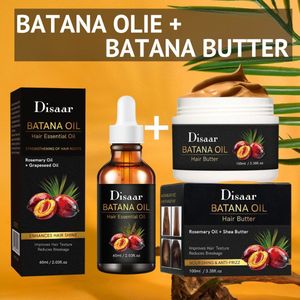 Duoset: Pure Batana Olie + Batana Butter - Dr. Sebi - Batana Oil - Haarolie - Haargroei - Hair Oil - Scalp - Hoofdhuid - Schilfers