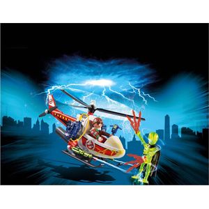 PLAYMOBIL  Venkman met helikopter - 9385