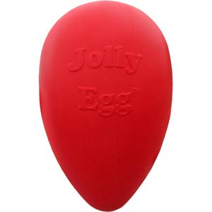 Jolly Pets Jolly Egg hondenspeelgoed – Stevige hondenbal – Gemaakt van Extreem duurzaam kunststof – Geschikt voor de grotere hond – Hondenspeeltjes – Weerbestendig - 30cm – Rood