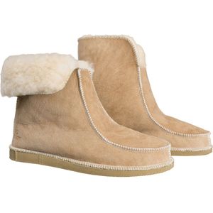 Schapenvacht pantoffels - Lamsvacht hoge pantoffels - Camel - Maat 39
