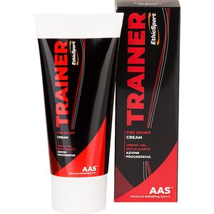 EthicSport Trainer - Pre Sport Cream 100 ml - pre-workout crème - capsaïcine-oleohars, glutamine en vitamine E - trekt snel in en laat geen vetlaag of vlekken achter