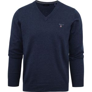 SINGLES DAY! Gant - Pullover Donkerblauw - Heren - Maat M - Regular-fit