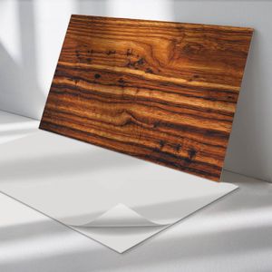 Wallfluent Vinyl Wandpaneel - Natuurlijk houtpatroon Zelfklevend Wandpaneel - 120 cm x 60 cm - Bruin PVC wandpaneel - Set van 1 - Rechthoekig Wandbekleding Vinyl - Texturen Wandpaneel - PVC Muurpaneel - Wandpaneel Keuken en Badkamer